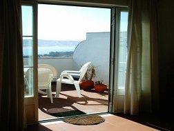 View from lounge to terrace.